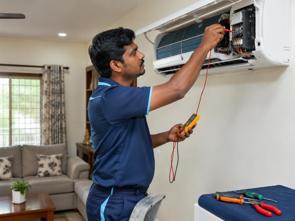 AC electrical diagnosis by an appliance technician