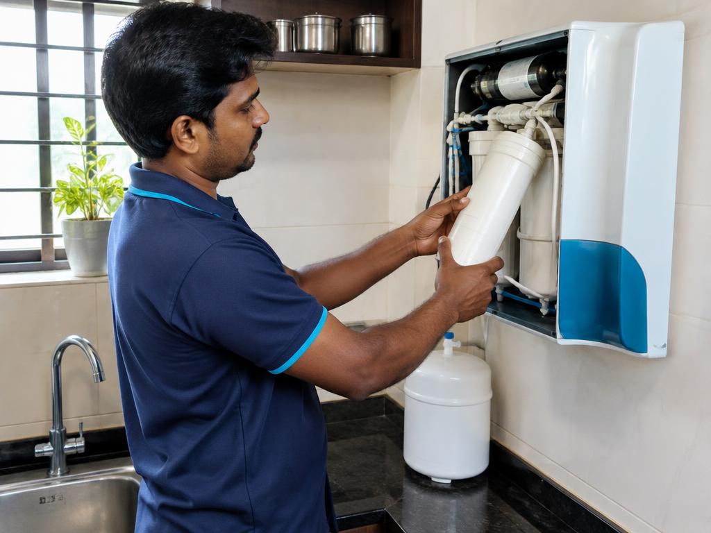RO membrane replacement by an appliance technician